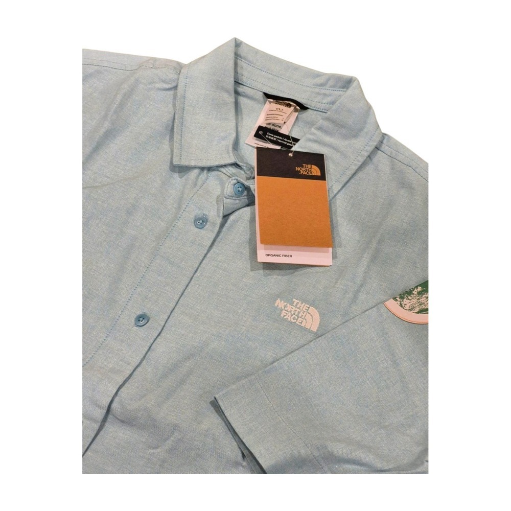 NEW The North Face Valley Utility Short Sleeve Button Down Reef Waters Women's L